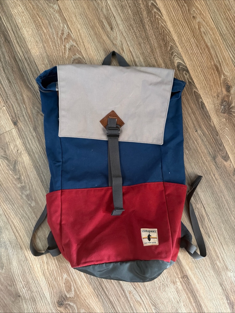 Cotopaxi Men’s Colorblock Red Navy Canvas Backpack